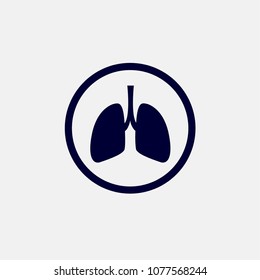 lungs icon vector