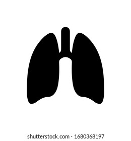 Lungs icon vector design