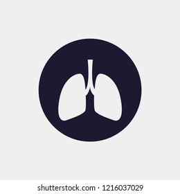 lungs icon. Vector illustration