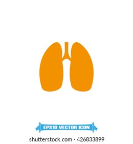 Lungs icon vector illustration