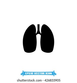 Lungs icon vector illustration