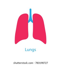 lungs icon- vector illustration