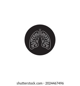 Lungs-Symbol, Vektorgrafik-Design-Vorlage.Eps10