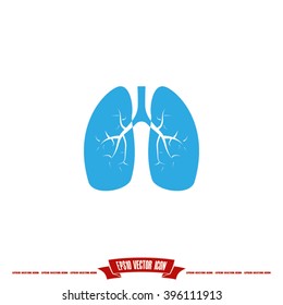 Lungs-Symbol, Vektorgrafik eps10.