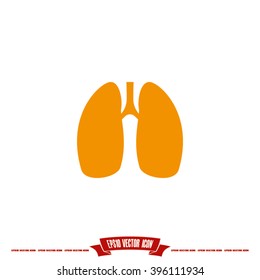 Lungs icon vector illustration eps10.