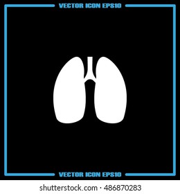 Lungs icon vector illustration eps10.