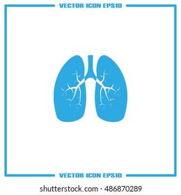 Lungs icon vector illustration eps10.