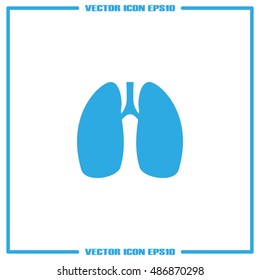 Lungs icon vector illustration eps10.