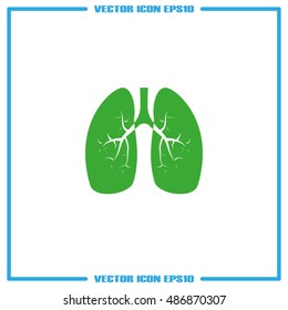 Lungs icon vector illustration eps10.