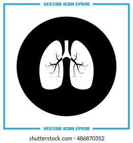 Lungs icon vector illustration eps10.