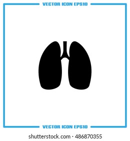 Lungs icon vector illustration eps10.