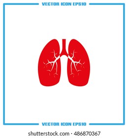 Lungs icon vector illustration eps10.