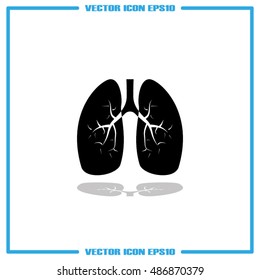 Lungs icon vector illustration eps10.
