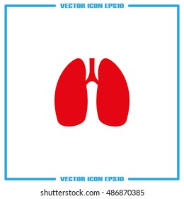 Lungs icon vector illustration eps10.
