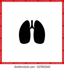 Lungs icon vector illustration eps10.