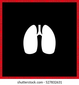 Lungs icon vector illustration eps10.
