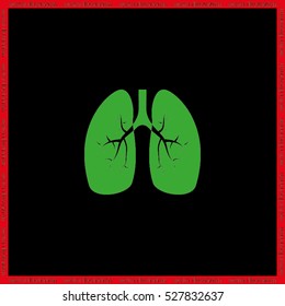 Lungs icon vector illustration eps10.