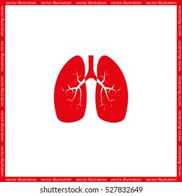 Lungs icon vector illustration eps10.