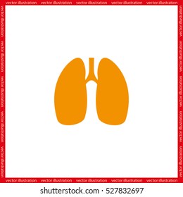 Lungs icon vector illustration eps10.