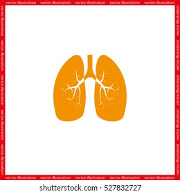 Lungs icon vector illustration eps10.
