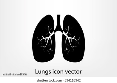 Lungs icon vector illustration eps10