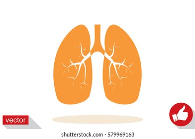 Lungs icon vector illustration eps10.