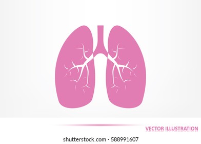 Lungs icon vector illustration eps10.