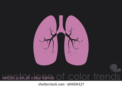 Lungs icon vector illustration eps10.