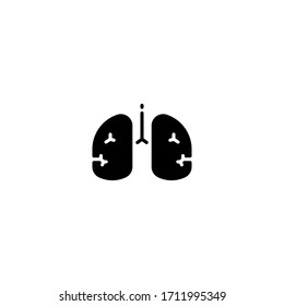 lungs icon. lungs vector on gray background