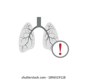 Lungs icon.Lung icon for web and mobile. Health collection.
