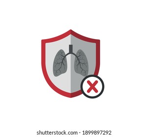 Lungs icon.Lung icon for web and mobile. Health collection.
