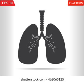 Lungs icon.Vector illustration