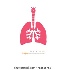 Lungs icon.vector illustration.