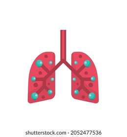 lungs infecftion icon for business website,apps, and many more