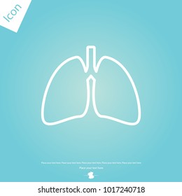Lungs Line Icon