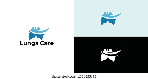 Lungs logo.  lungs  care logo designs for medical service and consult