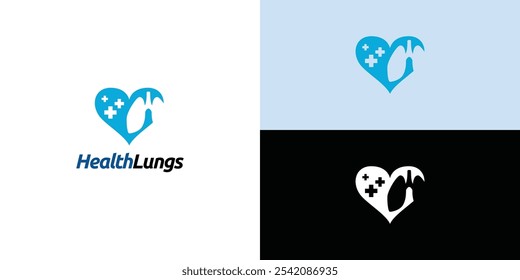 Lungs logo.  lungs  care logo designs for medical service and consult