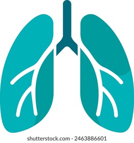 lungs logo, elegant, minimalistic Victor Art