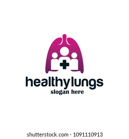 lungs logo icon design