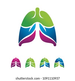 lungs logo icon design