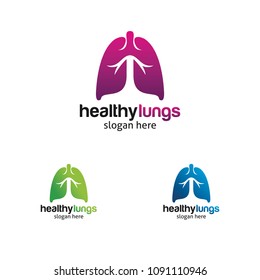 lungs logo icon design