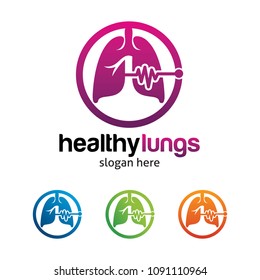 lungs logo icon design