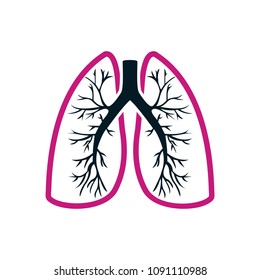 lungs logo icon design