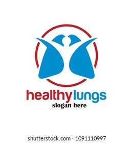 Lungs Logo Icon Design