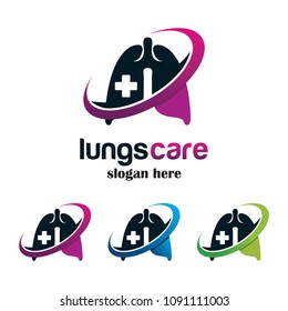 lungs logo icon design