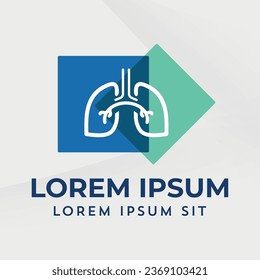 Lungs logo icon medical diagnostic vector pulmonary Pulmonology Pulmo