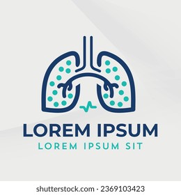 Lungs logo icon medical diagnostic vector pulmonary Pulmonology Pulmo