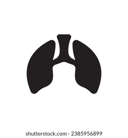 Lungs logo icon symbol vector template illustration design.