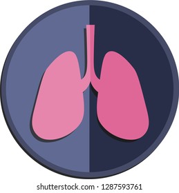 Lungs logo, Icon Vector