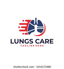 lungs logo icon  vector health